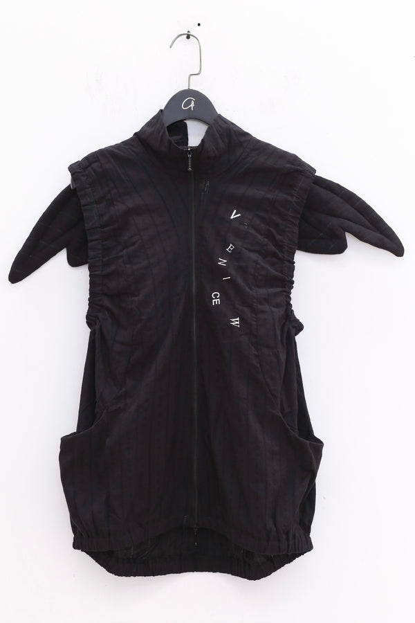 VeniceW Wings Cotton Wing Vest VCW-V1NJ-HEI Black